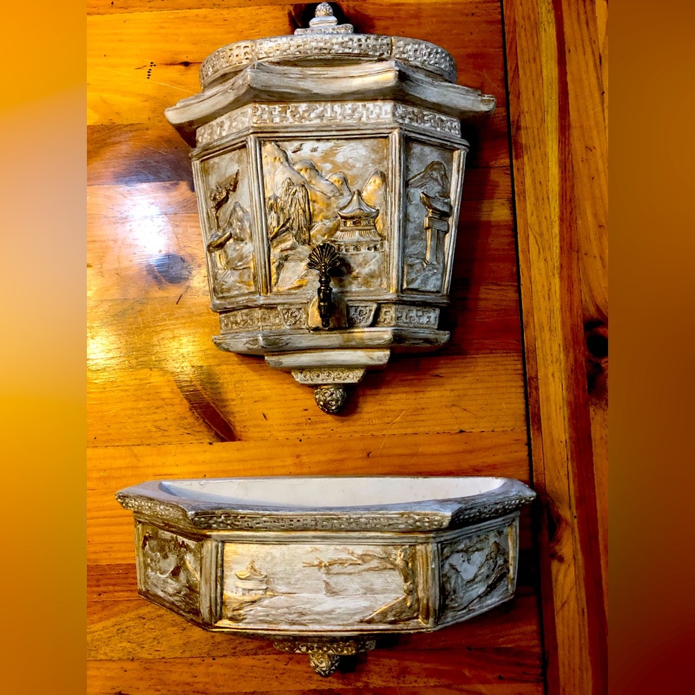 Alexander Backer ABCO chalkware wall hanging